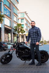 Grey protective  Flannel Shirt CE AA-RATED