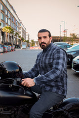 Grey protective  Flannel Shirt CE AA-RATED