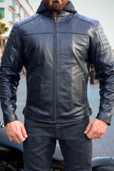 Ultimate Black Winter Protective Leather Jacket