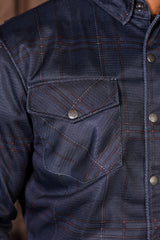 Mesh Protective Shirt With Orange Lines