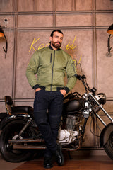 Olive Protective Bomber Jacket