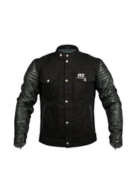 MENS Denim Protective Leather Jacket