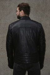 Men's Black Leather Jacket