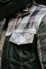 Leather & Denim Vest