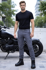Cotton Twill Cargo Armored Pants- Loose Fit