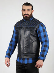Motorbike Vest Blue
