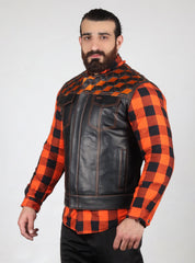 Motorbike Vest Orange