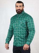 Mesh Shirt Green Check