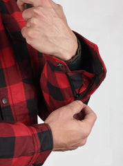 Red and Black Flannel Shirt- CE AA Rated Fully Kevlar Lined