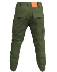 Motorcycle Cargo Pants (Olive Green)