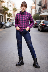 Female Denim Armored Pants