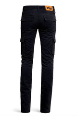 Ladies Cargo Pant Cotton Twill Black - Loose Fit - OZ MOTOGEAR