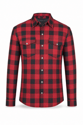 Armored Motorcycle Flannel Shirt