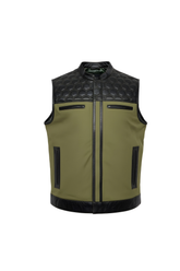 Hexa Leatherâ„¢ Premium Leather Vest for Men