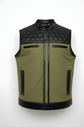 Hexa Leatherâ„¢ Premium Leather Vest for Men