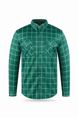 Men`s Summer Motorcycle Mesh Shirt Green - Level 2 Protection - OZ MOTOGEAR