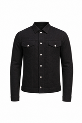 Men's Kevlar Protective Jacket Black - Denim Style - OZ MOTOGEAR