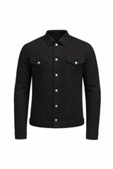 Men's Kevlar Protective Jacket Black - Denim Style - OZ MOTOGEAR