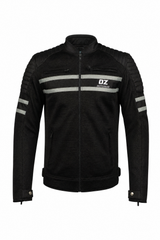 Men's Mesh Jacket Streetwear Black - Level 2 Protection - OZ MOTOGEAR