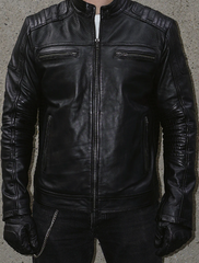 Men's Black Leather Jacket