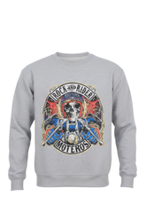Men's Sweatshirt Grey - OZ MOTOGEAR
