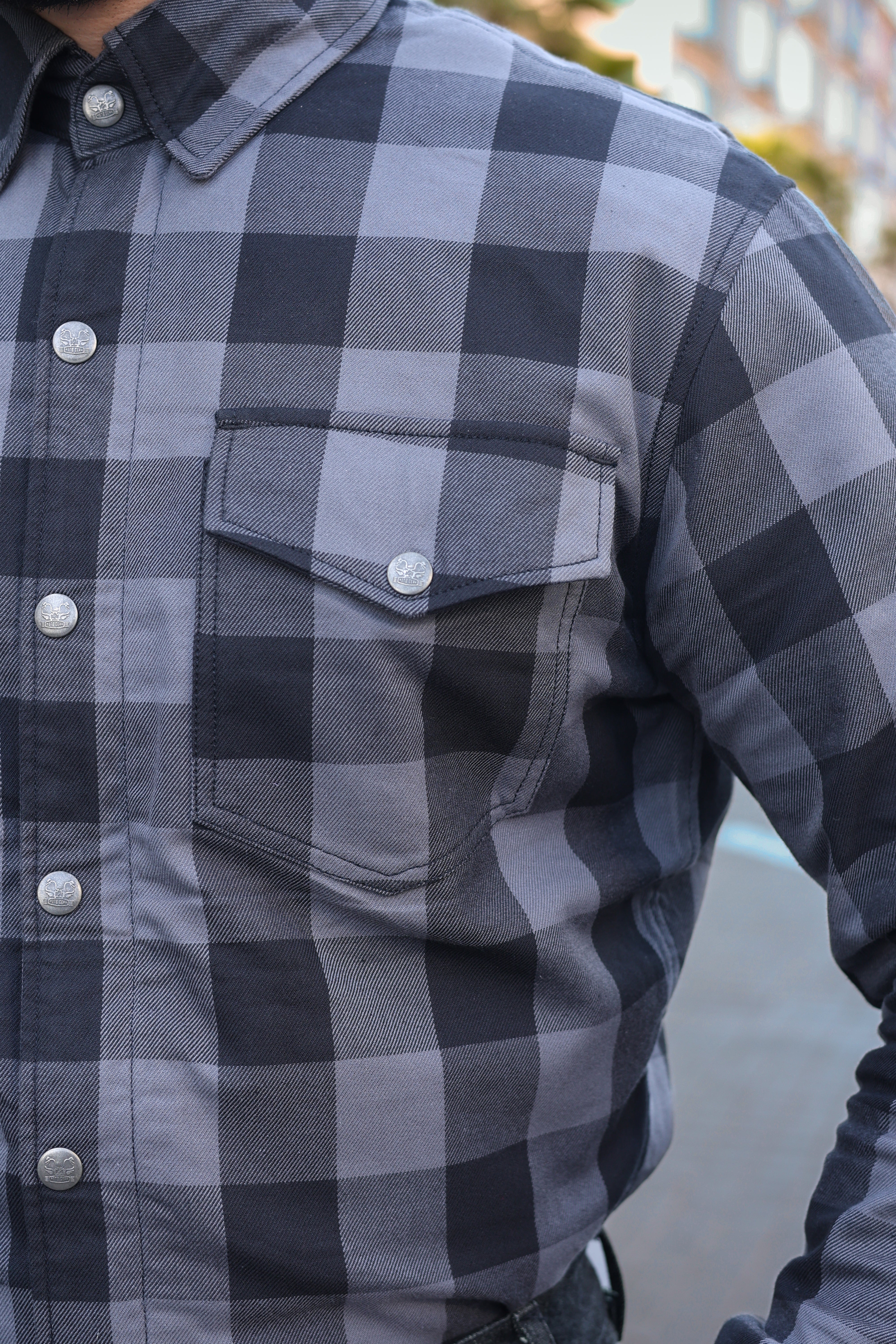 Grey protective  Flannel Shirt CE AA-RATED