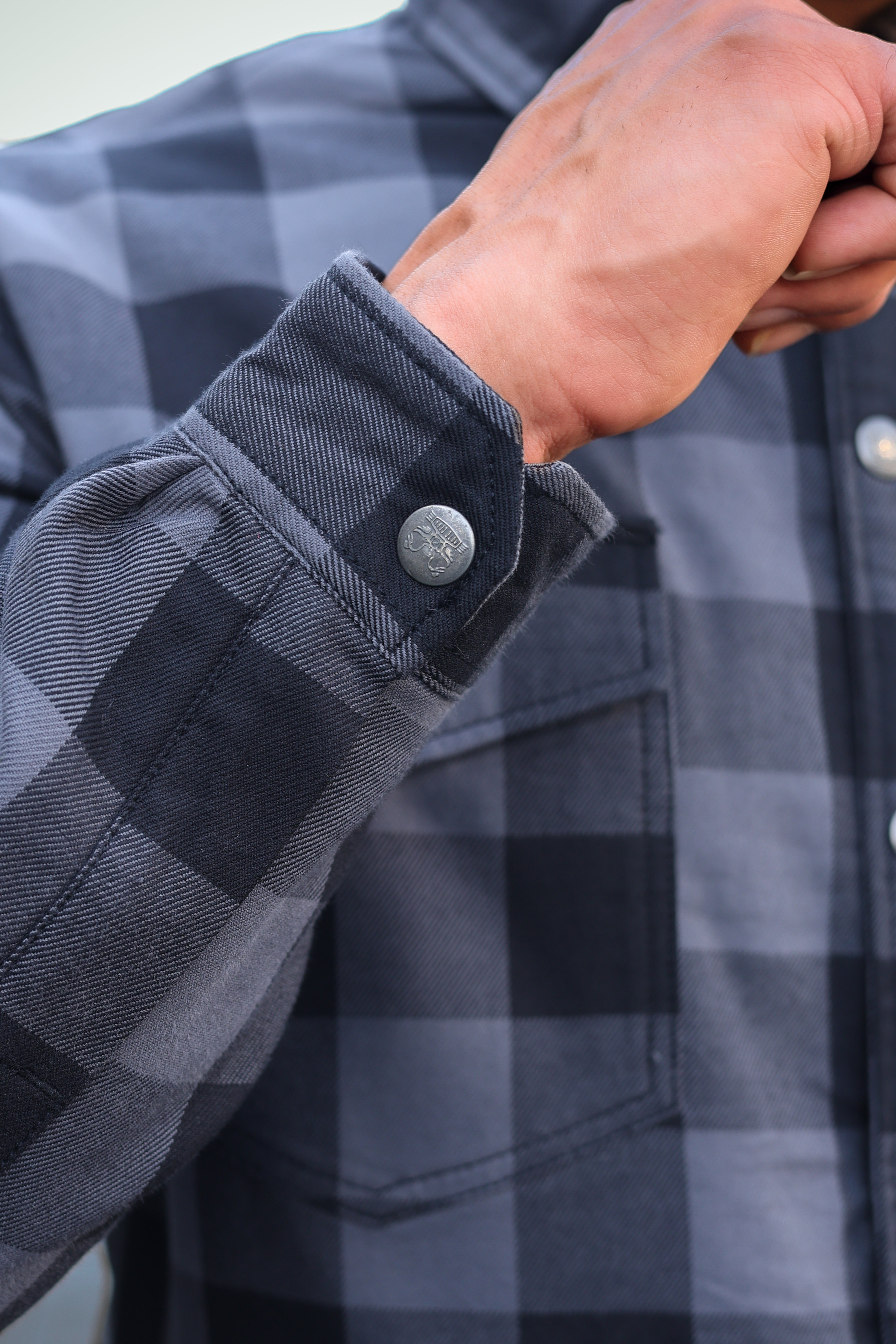 Grey protective  Flannel Shirt CE AA-RATED