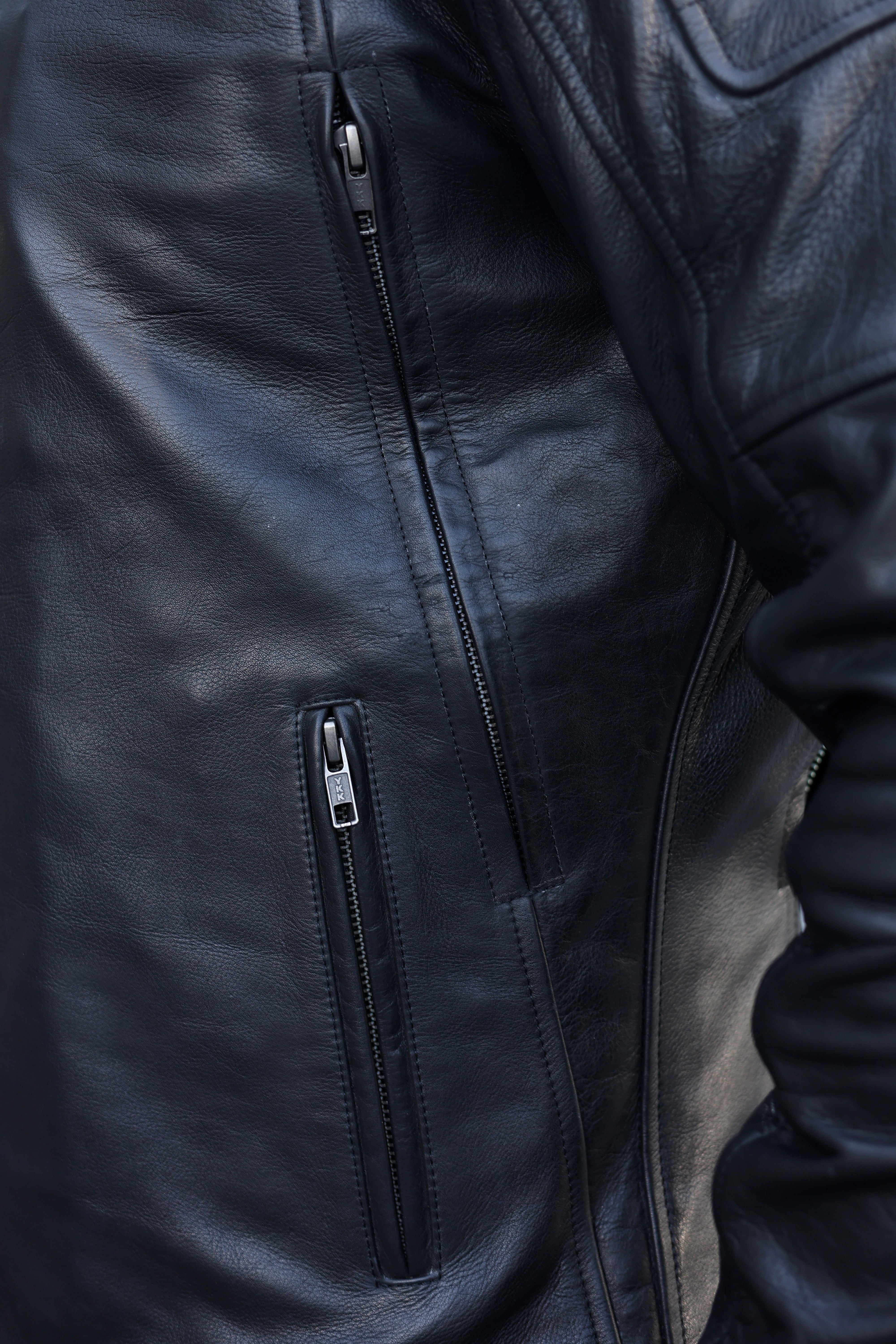Ultimate Black Winter Protective Leather Jacket