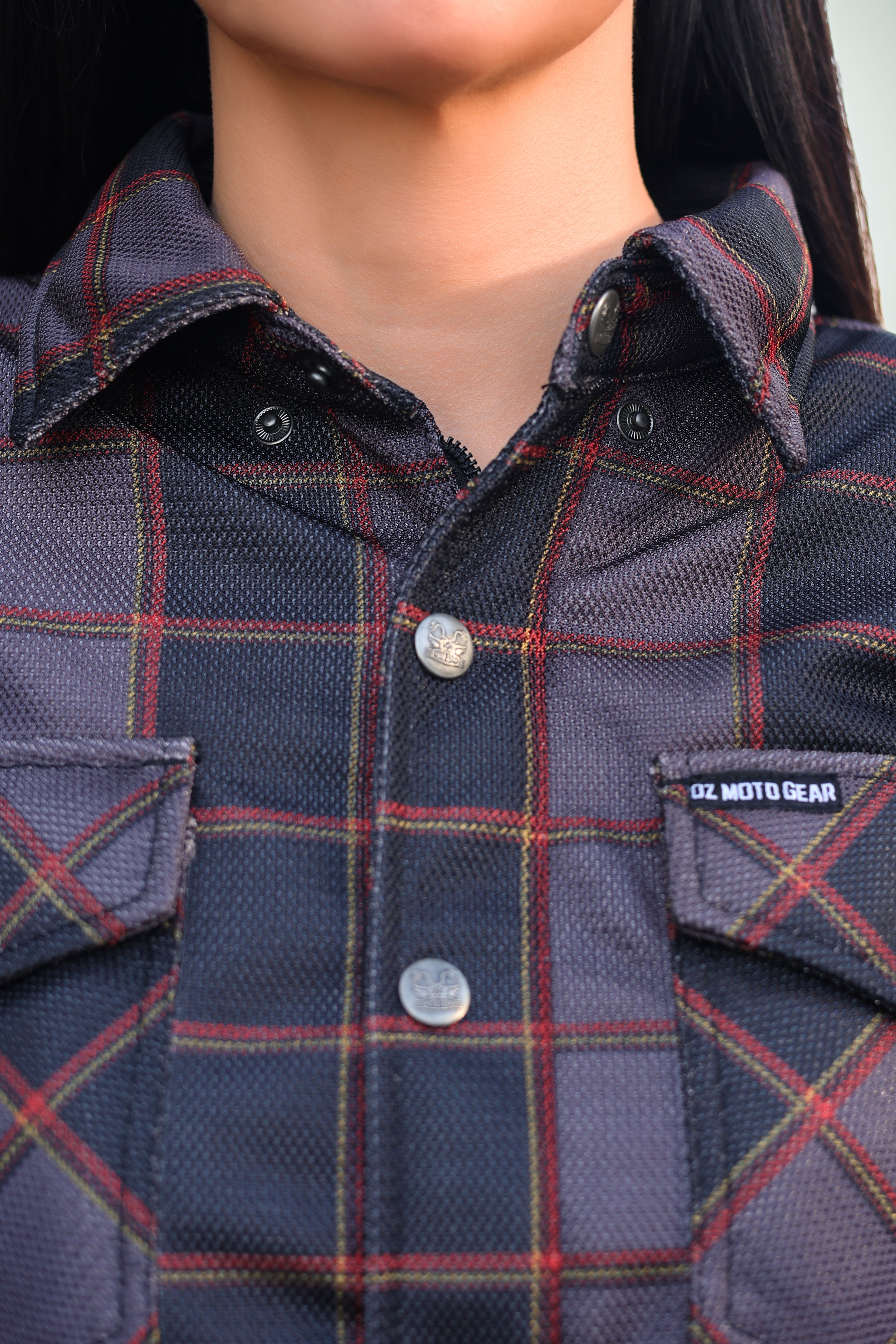 (New)Tartan plaid protective shirt