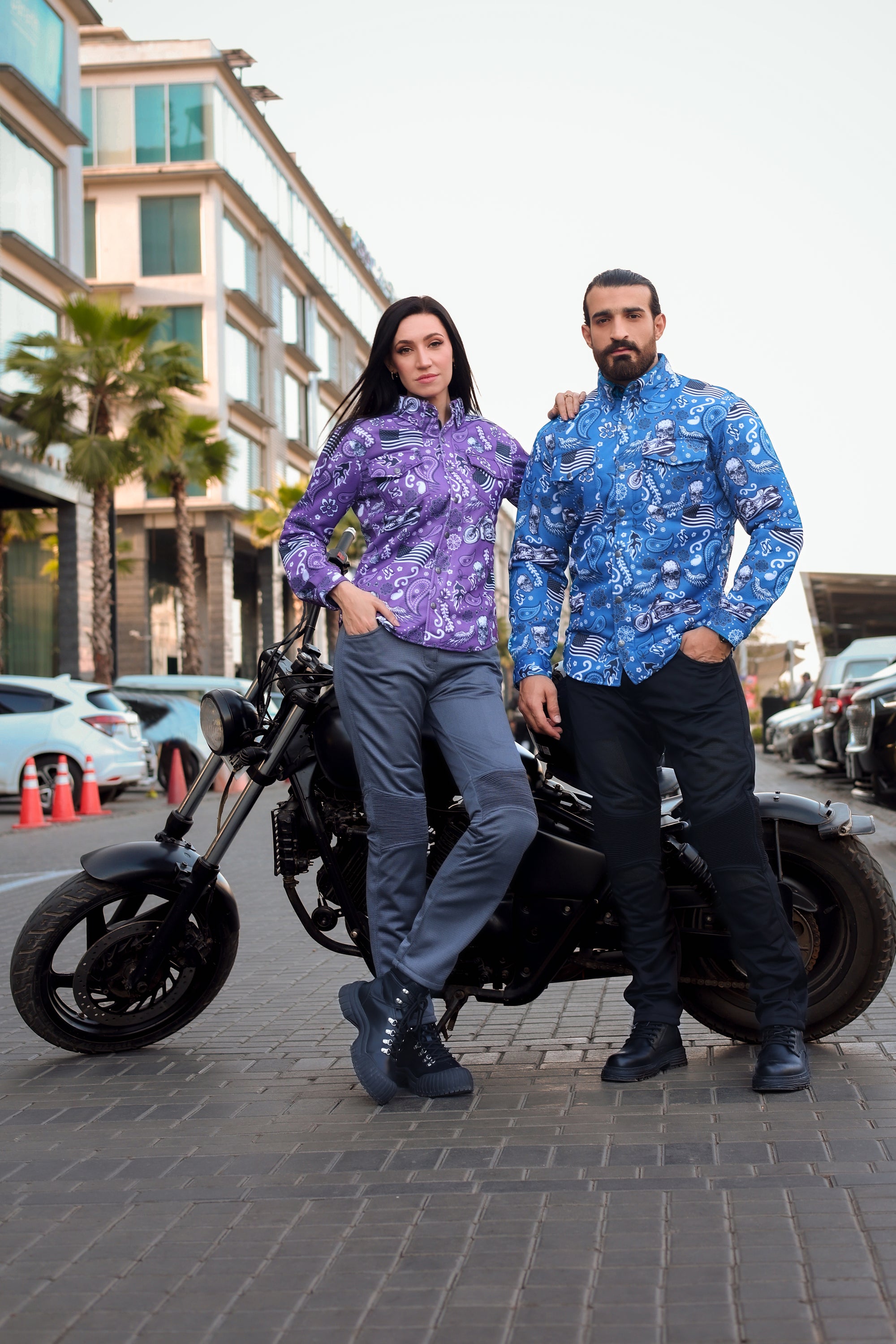 (New) Paisley rebel mesh protective shirt