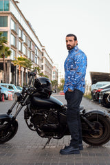 Skyline Skull Shield Summer Mesh Shirt