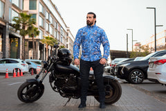 Skyline Skull Shield Summer Mesh Shirt