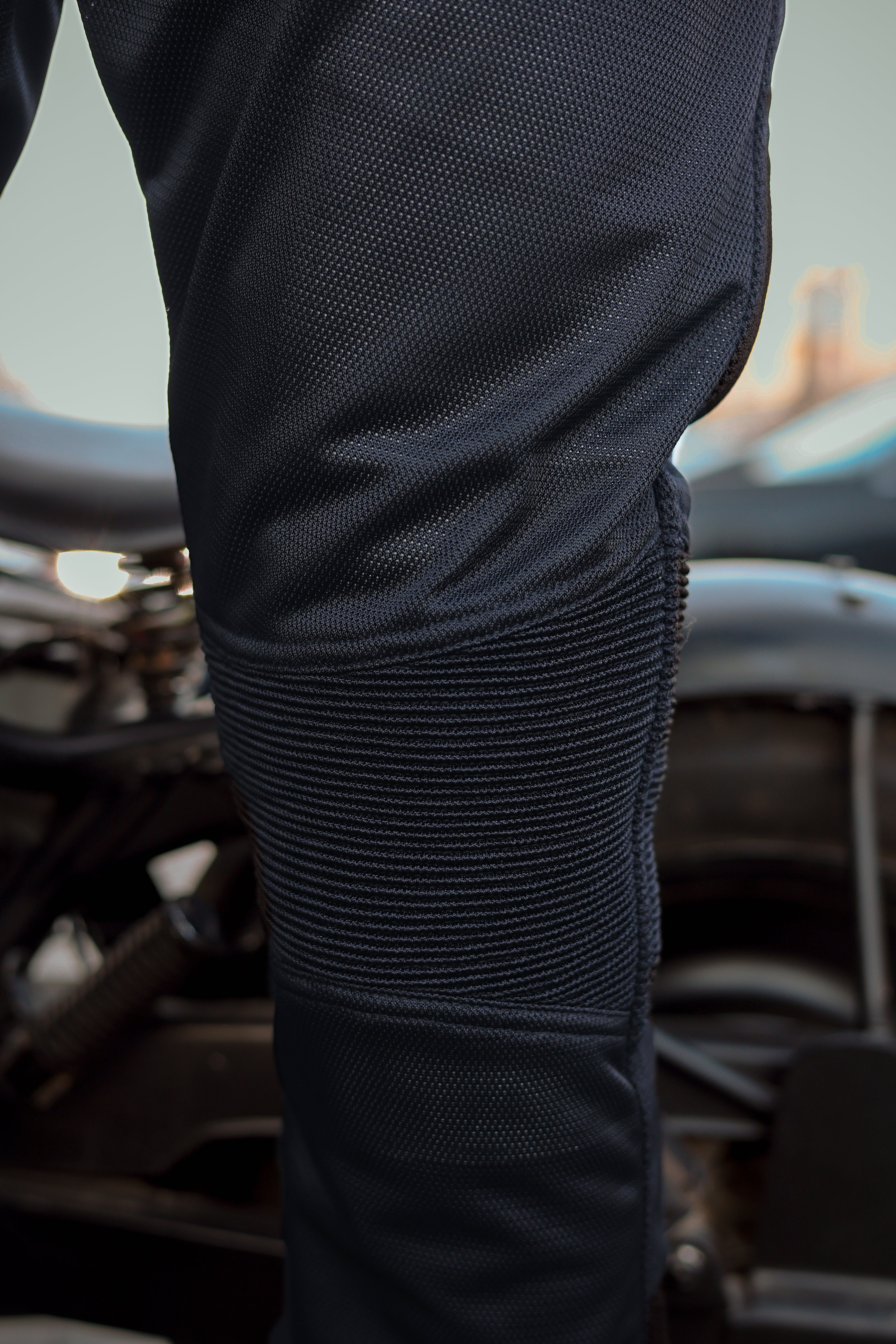 Men's Black Mesh Pants