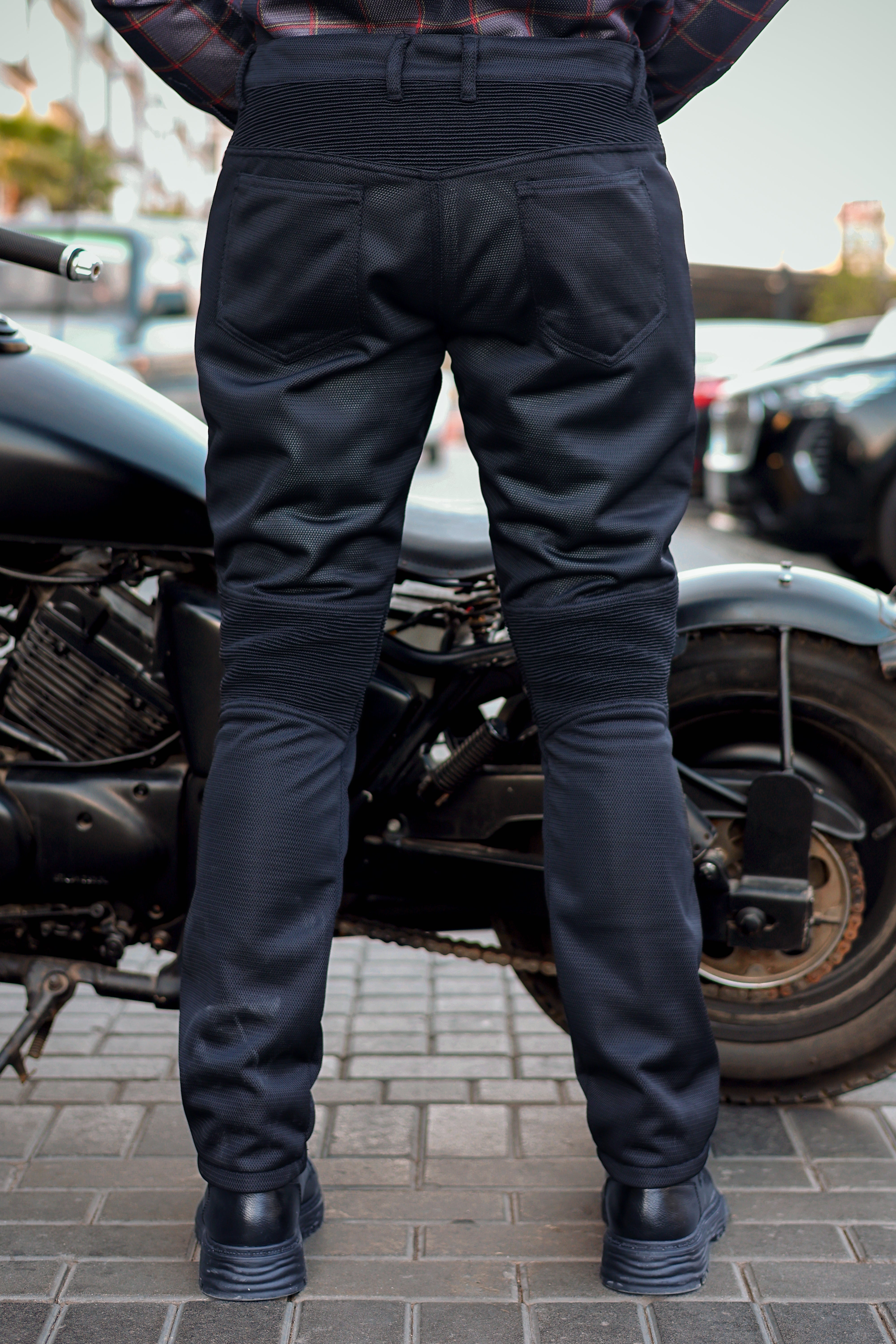 Men's Black Mesh Pants