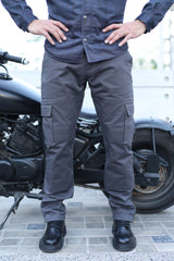 Cotton Twill Cargo Armored Pants- Loose Fit