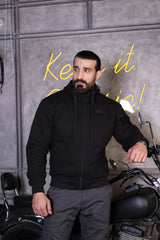 Zippered Protective Kevlar Hoodie
