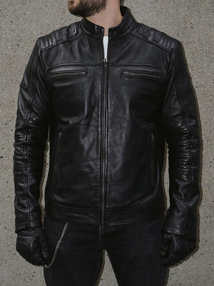 Men's Black Leather Jacket