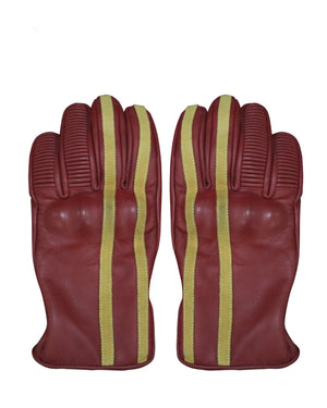 Gloves Leather (Maroon)