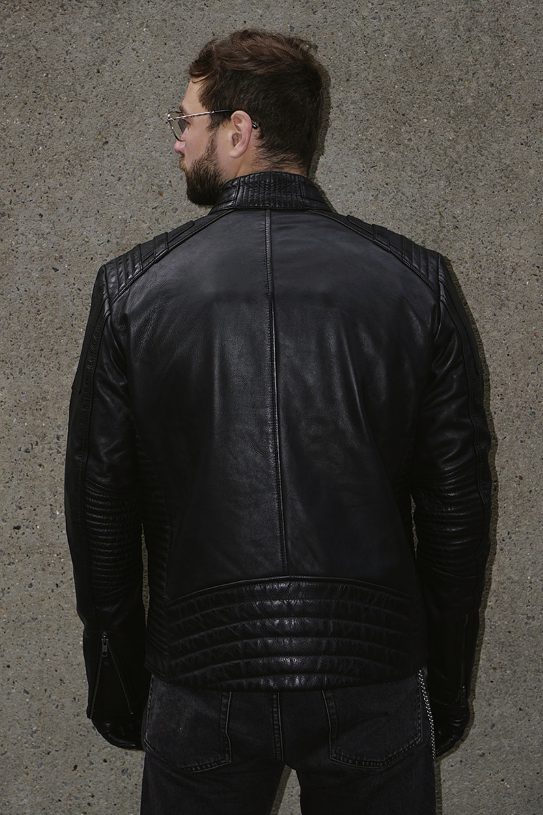 Men's Black Leather Jacket