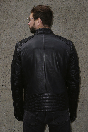 Men's Black Leather Jacket