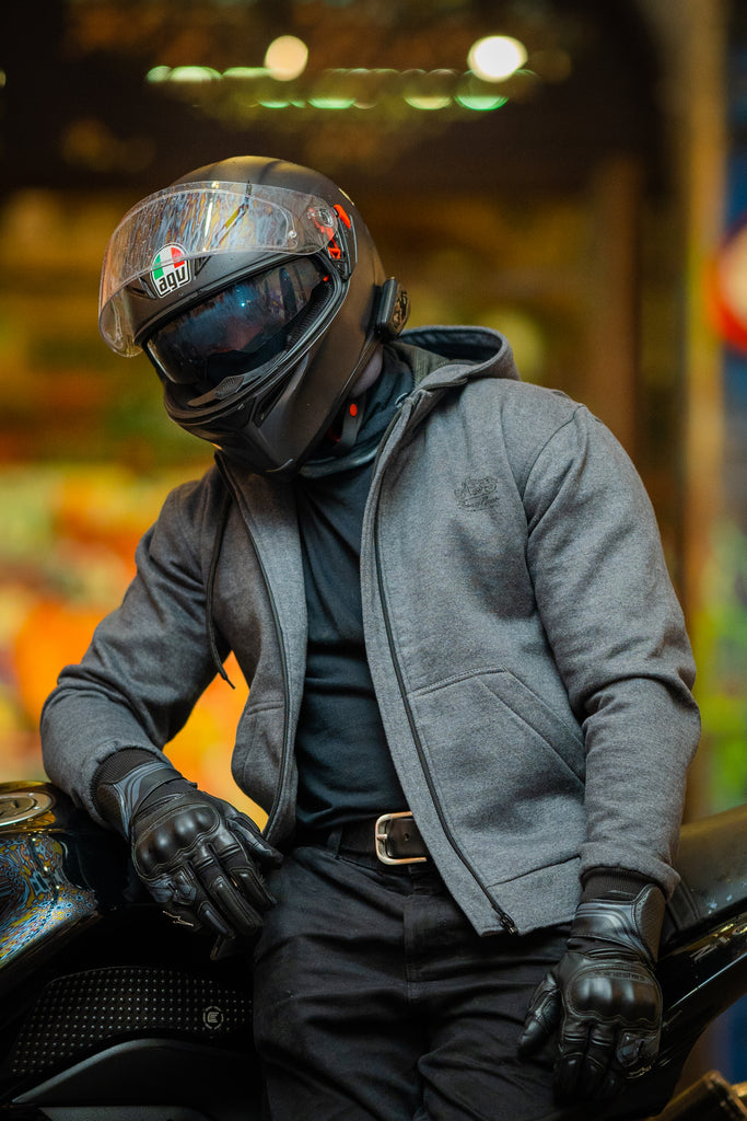 Hooded motorcycle clearance jacket