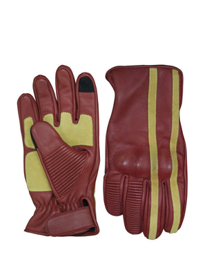 Gloves Leather (Maroon)