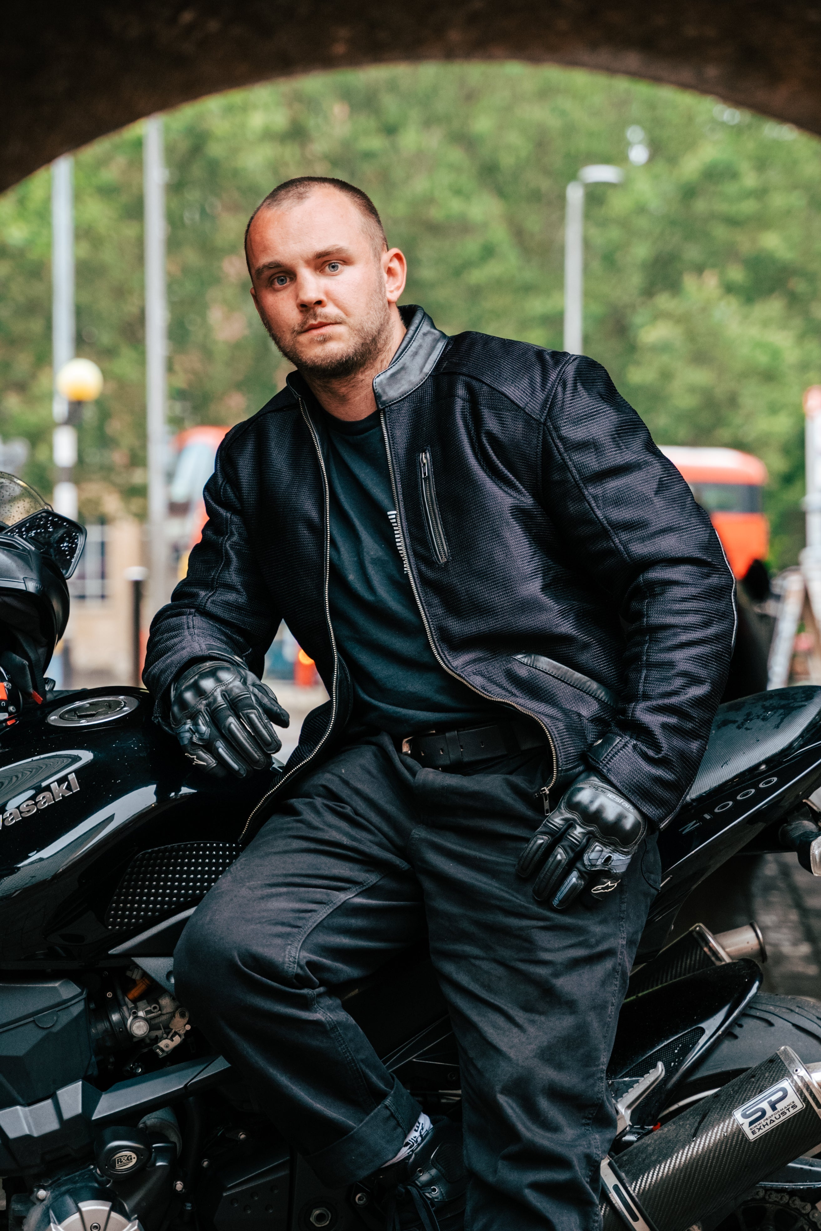 Men Custom Motorbike Genuine Leather Safety Pad Jacket, | RebelsMarket