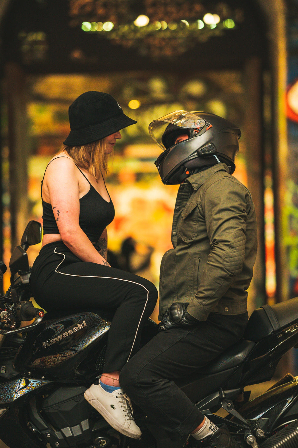 MENS MOTORCYCLE MESH / CANVAS JACKET