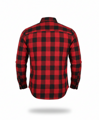 Red and Black Flannel Shirt- CE AA Rated Fully Kevlar Lined