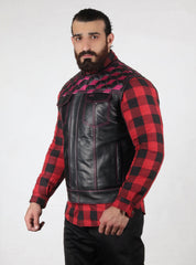 Motorbike Vest Pink