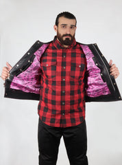 Motorbike Vest Pink