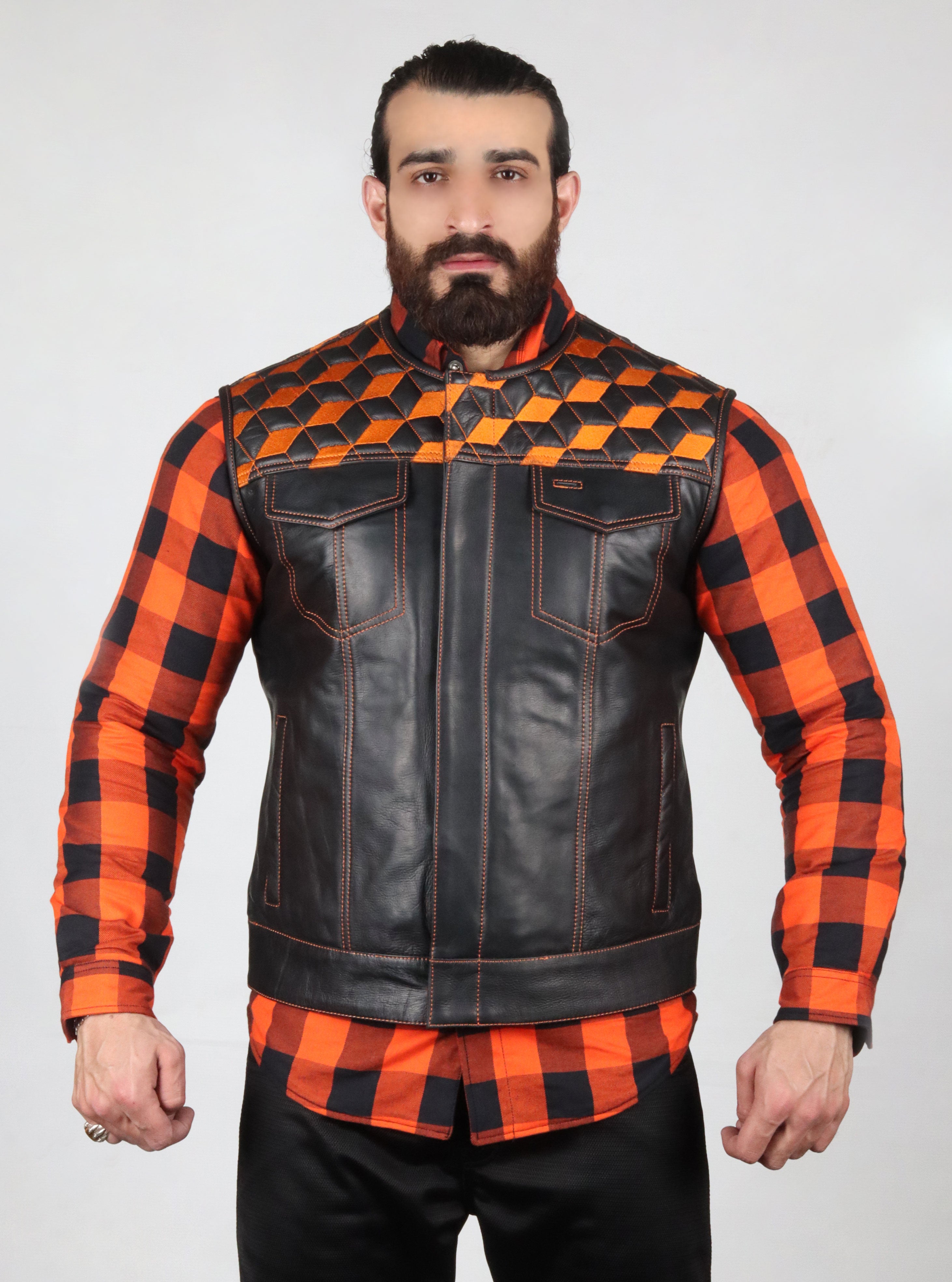 Motorbike Vest Orange