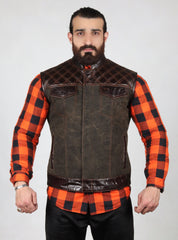 (New) Motorbike Vest American orange