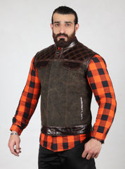 (New) Motorbike Vest American orange